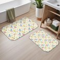 thumbnail image 2 of Pioneer Flower Floral Print Pattern Bath Mat Set Of 2,Non-Slip Rug for Bathroom,Kitchen,Bedroom,Entrance, 30x17 and 23.5x15.7 Inches, 2 of 5
