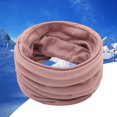thumbnail image 2 of Hontri Neckerchief in Sale, Fashionable Winter Scarf for Girls, Boys and Girls, Thickened Wool Collar Scarf, Neck Scarf, Cotton 1Pc Scarf Pink, 2 of 4
