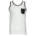 thumbnail image 2 of Men's Tank Top Athletic Fitness Casual AOP Pattern Athletic Sleeveless T-Shirt, Navy, L, 2 of 5