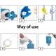 thumbnail image 5 of Kit de enema Bolsa de enema de 2 l 5,0 pies. Manguera de silicona larga, 5 puntas reutilizables de varios tamaños, flujo de agua controlado para enemas de limpieza de desintoxicación de colon, 5 of 5