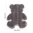 thumbnail image 3 of Lilixerw Small Bear Shaggy Rug,Soft Faux Sheepskin Fur Rug Cute Plush Carpet for Bedroom Room Living Room Floor Home Decor, 3 of 6