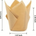 thumbnail image 4 of 100pcs, Tulip Cupcake Liners, Disposable Muffin Cups, Cupcake Wrappers, Paper Cupcake Cups, Muffin Molds, Baking Tools, Kitchen Gadgets, Kitchen Accessories, Home Kitchen Items, 4 of 5