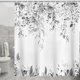 thumbnail image 5 of Cortina de Ducha Gris Dznils con Estampado Floral de Eucalipto, Acuarela, 72" x 72", 5 of 10