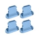 thumbnail image 1 of Bearachild 4Pcs Mobile Phone Stopper Dust Proof USB Protection Anti-dust Cap Micro Charging Port Replacement for 13/Mini/Pro/Pro Max Cables de audio/vídeo Azul claro, 1 of 4