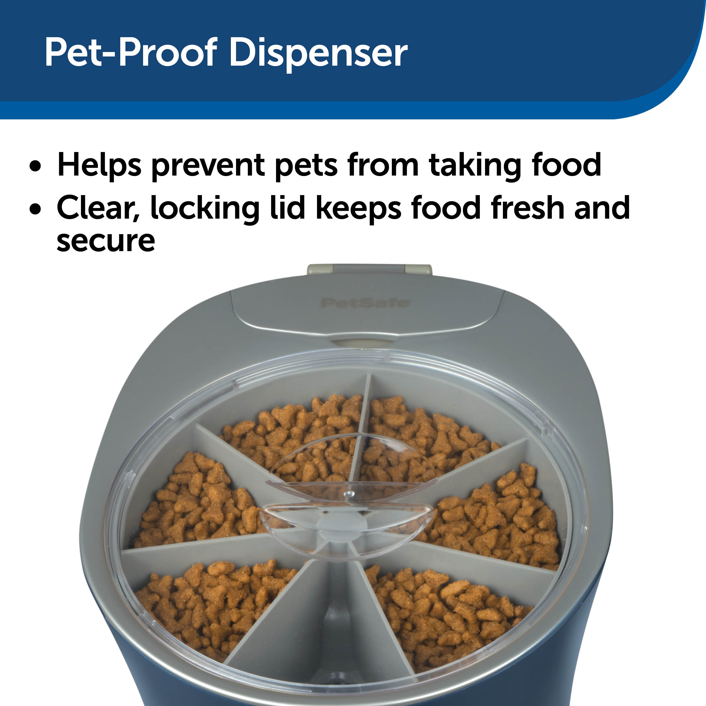PetSafe 6 Meal Pet Feeder, Automatic Cat & Dog Feeder, 6 Cup Capacity - image 3 of 7