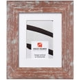thumbnail image 1 of Craig Frames American Barn, 20 x 24 Inch Faux Barnwood Picture Frame Matted to Display a 16 x 20 Inch Photo, Red, 1 of 2