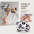 thumbnail image 7 of retro print leopard Silk Bonnet for Sleeping Women Men, Adjustable Elastic Satin Bonnet Bonnet for Sleeping, Soft Similar Silk Curly Cuteness Hair Bonnet for Sleeping, 7 of 7