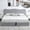 Light Grey, variant on VELOCAVA King Size Bed Frame with Lift Up Storage, Boucle Upholstered Platform Bed with Curved Headboard, No Box Spring Needed, Hydraulic Storage, Blush Pink