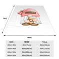 thumbnail image 5 of Bingfone Coffee Gnome (1) Print Flannel Fleece Blanket Throw Blanket For Bed,Sofa,Couch,Travel,Camping(60"X50"), 5 of 9