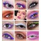 thumbnail image 5 of Máscara de pestañas de 14 colores, rizo grueso, resistente al agua, que no se mancha, maquillaje de escenario, natural, duradero, morado, blanco y rojo, 5 of 5