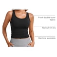 thumbnail image 4 of Top Corto Doble Capa Butterluxe CRZ YOGA Negro XS, 4 of 8