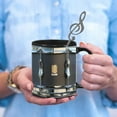 thumbnail image 7 of 2025 Funny Popular Black Vintage Drum Mug New Drum Coffee Mug Drummer Coffee Mug Ceramic Mug Music Birthday Gift For Women Men, 7 of 7