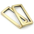 thumbnail image 7 of CRAFTME STUDIO 1 Inch Metal Flat Rectangle Rings Buckle for Bag, Belt and Strap Heavy Duty Loop with Quality Finish, 6 Pack (Brushed Brass) VTLP, 7 of 7