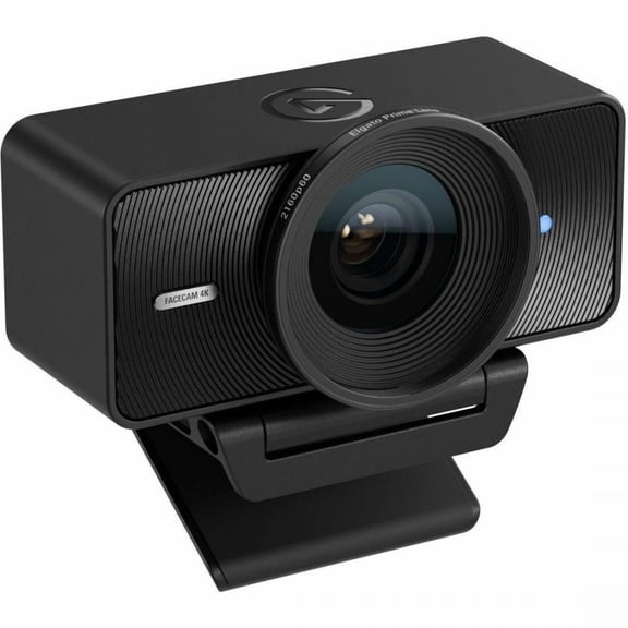 Elgato FaceCam Webcam - 60 fps - Black - USB 3.0 Type C - 4K - 3840 x 2160 Video - CMOS Sensor - Fixed Focus - 90° Angle - For Monitor - Windows, Windows 11 or Later - AI-powered - Noise Reduction