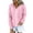 Pink, variant on Feancey Women's Zip Up Hoodies Comfy Knitted Cotton Long Sleeve Hooded Jacket Fall Fashion Tunic Sweatshirt Jackets with Pockets Dark Gray 5XL