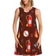 thumbnail image 1 of Balery Fire Extinguisher Vestidos de verano para mujer con estampado: vestido holgado sin mangas, vestido playero informal y cómodo para días calurosos., 1 of 7