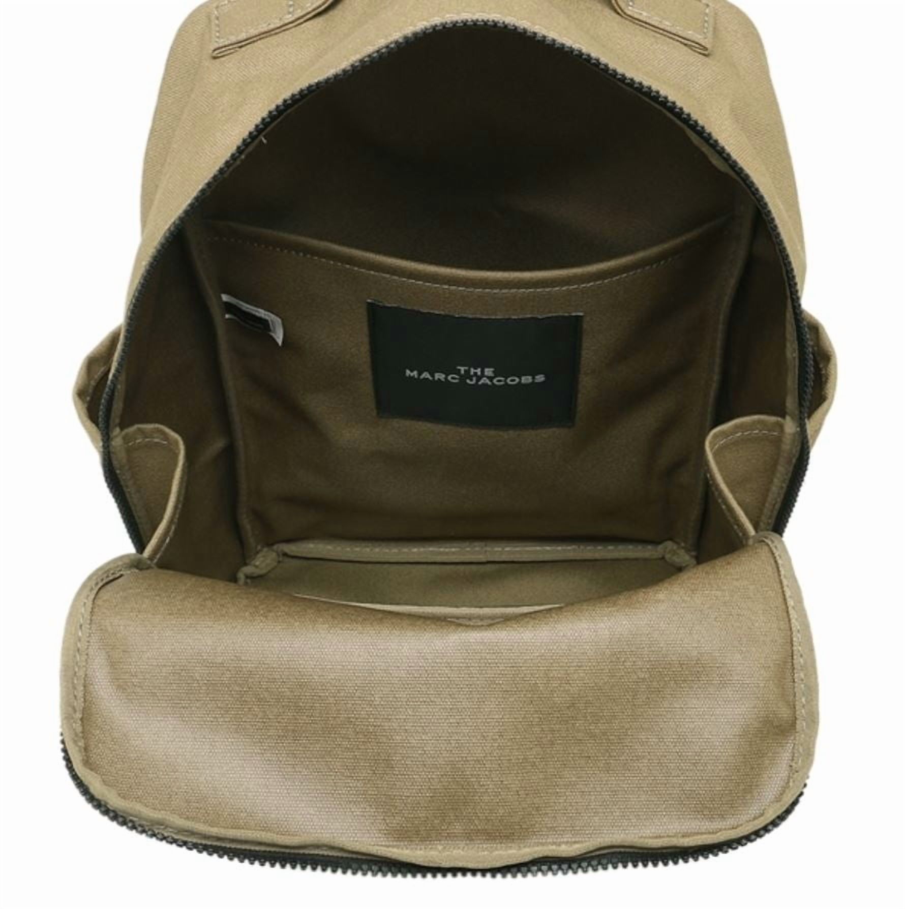 Marc Jacobs Canvas Backpack, Slate Green, Adjustable, Double Zip