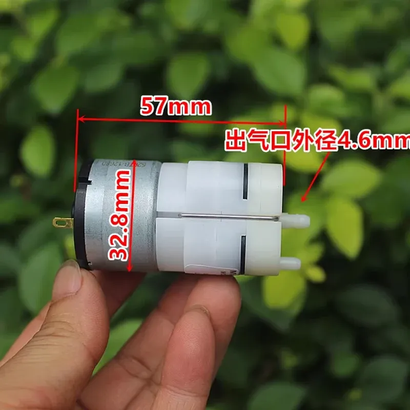 DC 12V Mini 32mm RK-520TB Motor Air Pump Micro Oxygen Pressure Pump DIY Inflator Aquarium Fish Tank