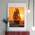 thumbnail image 2 of Diamond Art Kits for Adults - 5d Sunset Sailing Ship Ocean Waves Diamond Painting for Adults, Diamond Art for Adults Beginners, Diamond Painting Kits for Adults for Home Wall Decor, 2 of 7
