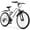 White, variant on 24 Inch Mountain Bike, 21-Speed Full Suspension Bicycle, MTB with Dual Fenders, Comfortable Saddle for Teens and Adluts, Outdoor Trail Bike