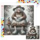 thumbnail image 1 of (ZQA3575) Lleno Diamantes Serie Personajes Que Acompañan A Resina Cuadrada 30 * 30 CM Tamaño Del Lienzo 35 * 35 CM, 1 of 9