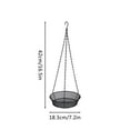 thumbnail image 3 of Teissuly Hanging Bird Feeder Tray, Metal Mesh Platform Feeders for Birds Outside, Seed Tray for Bird Feeders, Outdoor Garden Decoration for Wild Backyard Attracting Birds, 3 of 6