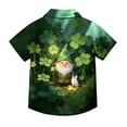 thumbnail image 2 of OGLCCG Kids Boys St. Patrick's Day T Shirts Shamrock Graphic Short Sleeve Button Down Tees Funny St Patty's Irish T-Shirt Tops 2-15 Years, 2 of 6