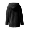 thumbnail image 3 of WTOBBY Women's Oversized Zip Up Hoodie with Fleece Lining, Long Sleeve Pullover Sweatshirt for Fall, Casual and Comfortable Jacket Style,Black L, 3 of 6