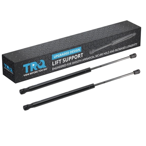 TRQ Driver & Passenger Side Back Glass Lift Support Shock Strut Set Fits 2008-2012 Jeep Liberty