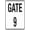 Warning Sign 1, variant on Gate Caution Sign Automatic Gates (Pull Forward 4ft, Gate Opens Automatically) - 8"x12" Tin Metal Warning Sign, Gate Safety Decor for Home Club