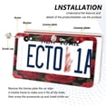thumbnail image 3 of Aluminum License Plate Frame 2 Pack Car Exterior Accessory Car Tag Holder for Front Rear Plates Cars Decor Red Roses Pattern, 3 of 7
