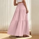 thumbnail image 4 of Faldas Elásticas de la Cintura para las Mujeres Color Sólido de la Longitud Del Tobillo de la Falda Maxi Casual Spring, Faldas Casuales para las Mujeres de Verano, 4 of 9