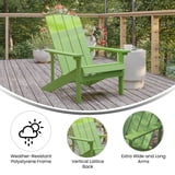 Bar Height Adirondack Chair- Lime Green main image 1