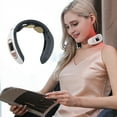 thumbnail image 1 of Masajeador de cuello portátil con calor | 4 modos de masaje y 15 niveles de temperatura | Recargable por USB para casa, oficina y viajes | Regalo para padres, vacaciones, estudiantes o trabajo, 1 of 9