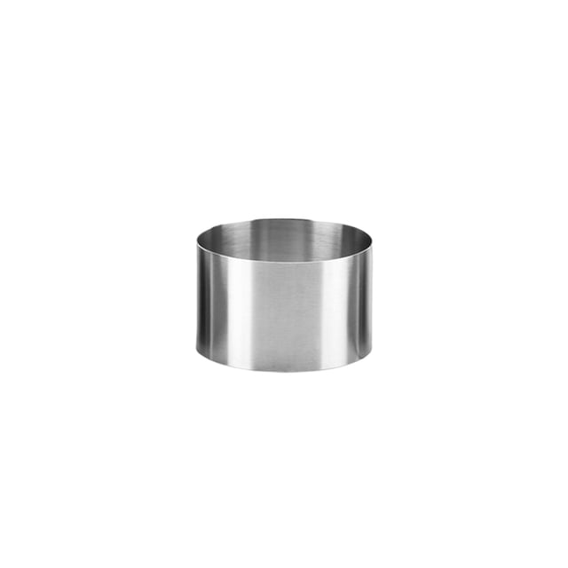 Molde de acero inoxidable Cateissary 8x8x2.5cm