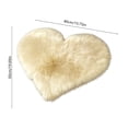 thumbnail image 4 of Byujiro Heart Shaped Fluffy Rug, Soft Plush Bedside Floor Mat for Bedroom Living Room, Non Slip Washable Carpet, 16 x 20 Inches, 4 of 7