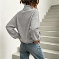 thumbnail image 5 of Hurxie Womens Half Zip Pullover Sweatshirt Long Sleeve Quarter Zip Sweatshirts Mock Neck Soft Casual Fall Sweatshirts, Daily Wear, 5 of 7