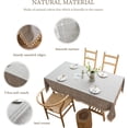 thumbnail image 2 of tablecloths Rectangular Rectangle Tablecloth Burlap Farmhouse Dining Table Cover Rustic Table Cloths Party Tablecloth Christmas Table Cloth (Rectangle/Oblong锛 x - Seats), 2 of 8