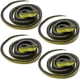thumbnail image 2 of Juguete de serpiente de goma de serpiente falsa, 4 piezas de serpientes mamba negras realistas para accesorios de jardín para mantener alejados a los pájaros, juguetes de serpiente que parecen bromas, 2 of 5