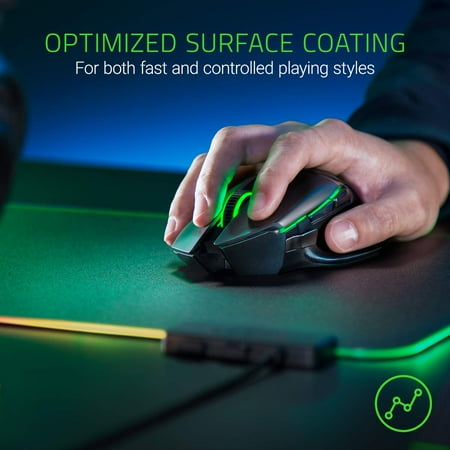 Razer - Firefly V2 Hard Surface Gaming Mouse Pad with Chroma RGB Lighting - Black