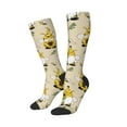 thumbnail image 2 of Fotbe Gnomes Bees And Sunflowers print Women's Men's Novelty Crew Socks Cotton Socks Knee High Socks for Walking,Running,Nurses,Pregnancy, 2 of 9