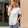 thumbnail image 3 of ValueVibe Women's T Shirts Short Sleeve Crewneck Tops White Tee Shirts, 3 of 6