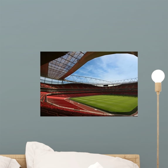 Football Stadium Karl Osullivan Wall Mural by Wallmonkeys Peel and Stick Graphic (18 in W x 12 in H) WM104479