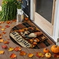thumbnail image 1 of Thanksgiving Carpet Entrance Door Semicircle Mat Household Absorbent Nonslip Foot Mat Dirt Proof Mat Bathroom Nonslip Mat, 1 of 6