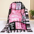 thumbnail image 3 of Wedding Anniversary Blanket 1 Year for Women Men - Happy 1st Anniversary 50"" X 60"" Soft Throw Blanket - Romantic Gift for Couple Wife Husband, 3 of 5
