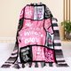 thumbnail image 3 of LHSHID Wife Blanket Gifts for Wife on Mothers Day from Husband World's Best Wife Ever Soft Throw Blanket Birthday Romantic Present for Wife Pink Blanket Gift 30"x40", 3 of 7