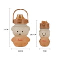 thumbnail image 3 of Copa De Agua Juego de tazas deportivas de 1300ML + 350ML, tetera de viaje con paja de oso lindo degradado (marrón blanco) Tmvgtek Para Estrenar, 3 of 6
