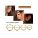 thumbnail image 4 of 9 Pares Aretes Con Piercing Cartílago Acero Inoxidable Mujer Xtellar dorado, 4 of 4
