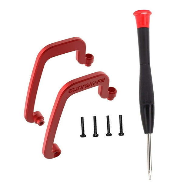 Parachoques de cardán con tornillos de montaje y barra de protección metálica para accesorios de cardán. Rojo