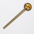 thumbnail image 2 of Sunflower Lace Bookmark in Antique Bronze: a Gift for Book Readers and Lovers, with Book Marks, Bookmarks, and Book Markers, 2 of 5